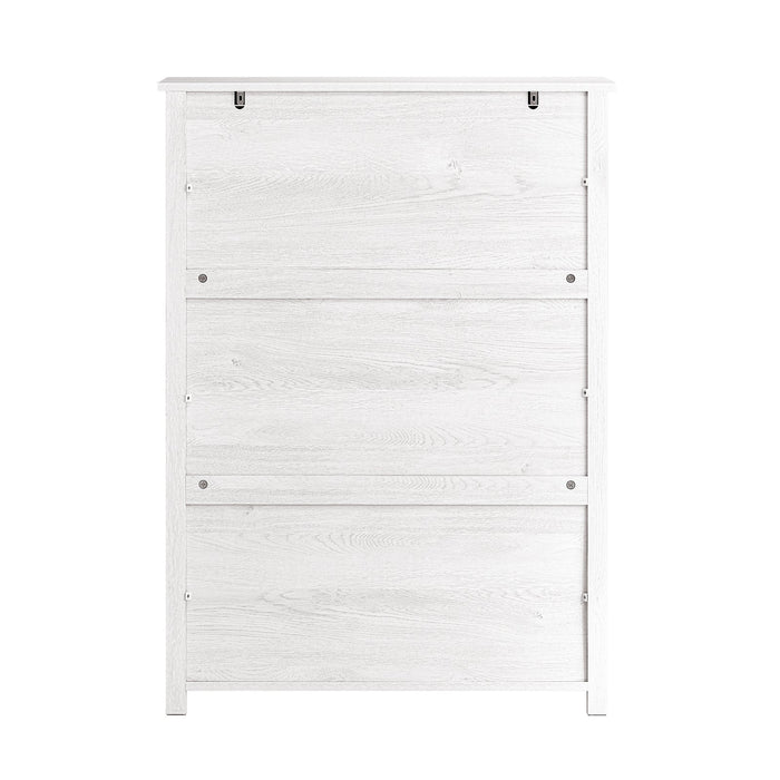 Scarpiera Con 3 Ribalte E 6 Ripiani Scarpiera Con Scomparto Aggiuntivo Portascarpe Salvaspazio Bianco 80x30x111cm FSR162-W