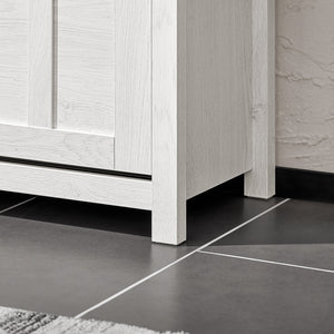 Scarpiera Con 3 Ribalte E 6 Ripiani Scarpiera Con Scomparto Aggiuntivo Portascarpe Salvaspazio Bianco 80x30x111cm FSR162-W