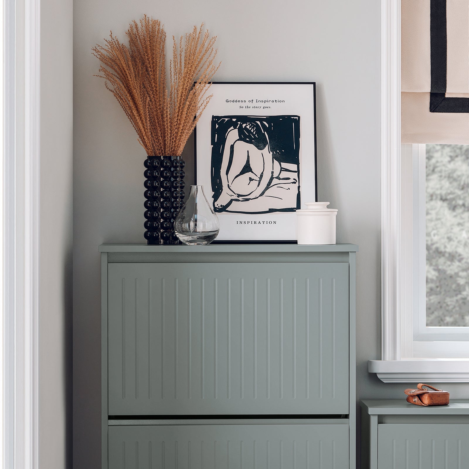 Scarpiera Con 3 Ribalte E 6 Ripiani Scarpiera Con Scomparto Aggiuntivo Portascarpe Salvaspazio Grigio 61x26x120cm FSR165-H-HG