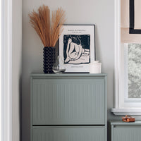 Scarpiera Con 3 Ribalte E 6 Ripiani Scarpiera Con Scomparto Aggiuntivo Portascarpe Salvaspazio Grigio 61x26x120cm FSR165-H-HG