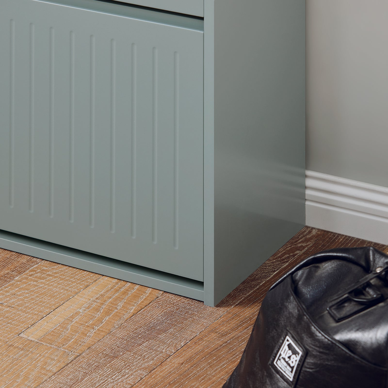 Scarpiera Con 3 Ribalte E 6 Ripiani Scarpiera Con Scomparto Aggiuntivo Portascarpe Salvaspazio Grigio 61x26x120cm FSR165-H-HG