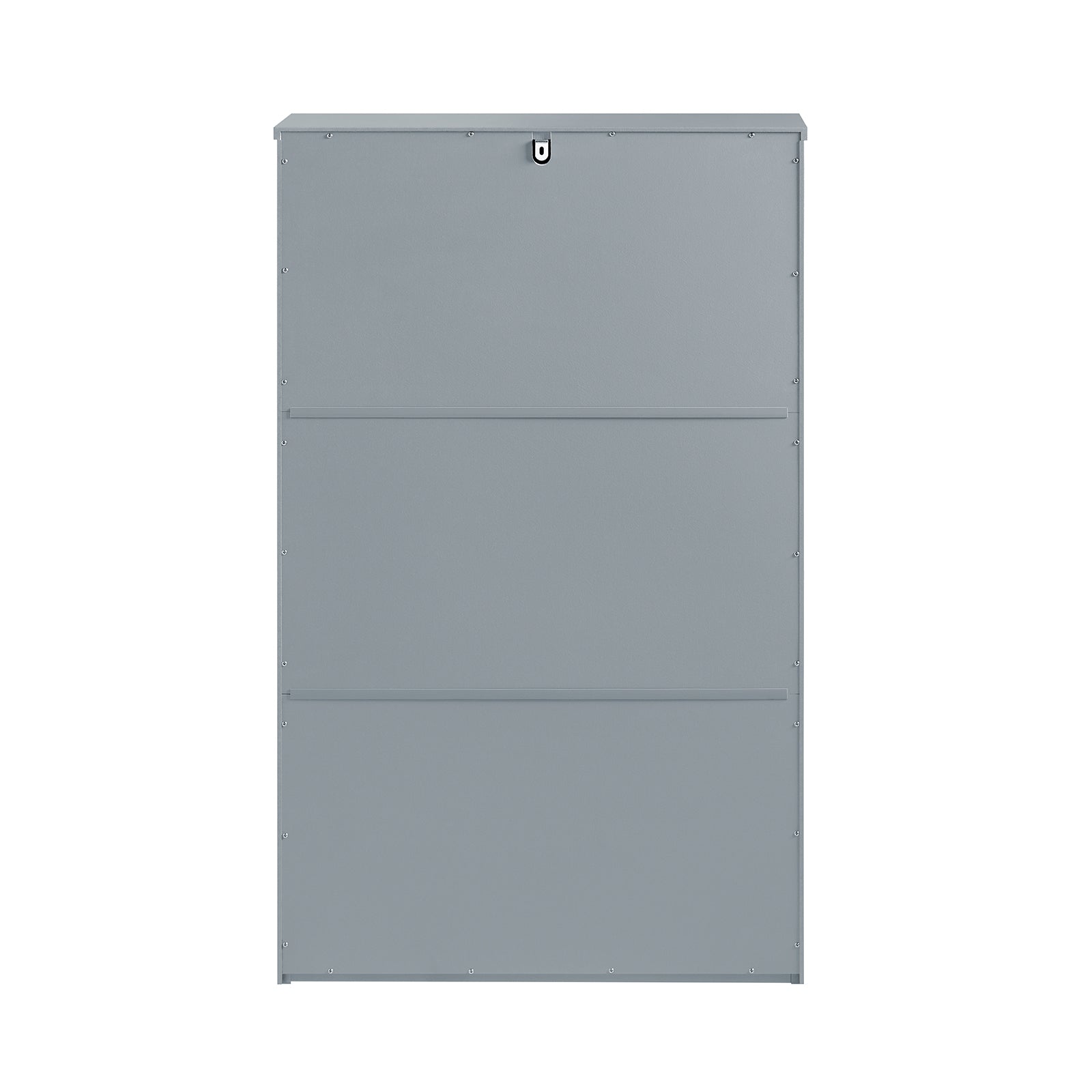 Scarpiera Con 2 Ribalte E 1 Cassetto Scarpiera Con Scomparto Aggiuntivo Portascarpe Salvaspazio Grigio 61x26x100cm FSR165-HG