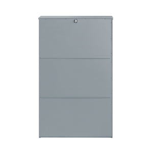 Scarpiera Con 2 Ribalte E 1 Cassetto Scarpiera Con Scomparto Aggiuntivo Portascarpe Salvaspazio Grigio 61x26x100cm FSR165-HG