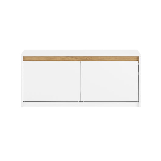 Panca da ingresso con contenitore Scarpiera con patta Bianco 104x30x47cm FSR171-W