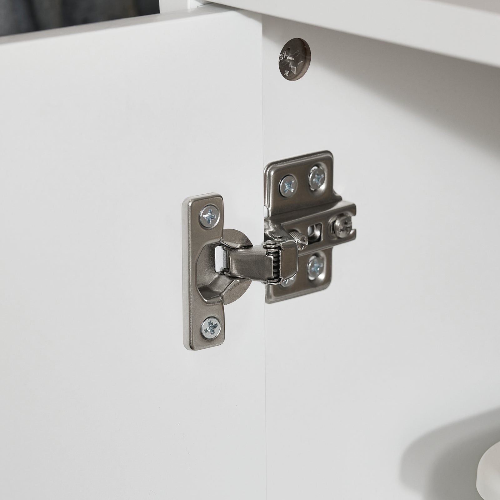 Scarpiera slim, Portascarpe con 2 ribalte e 1 cassetto, Bianco-Naturale 60x35x110cm FSR174-WN