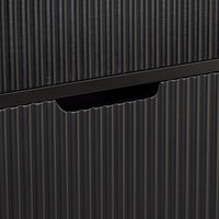 Mobiletto portascarpe scarpiera mobile ingresso salvaspazio Regolabili Nero 50x19x90cm 2 ante FSR177-SCH