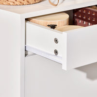 Scarpiera ribaltabile Scarpiera a 2 ribalte e un cassetto Portascarpe salvaspazio Slim, Bianco 60x30x90cm FSR180-W