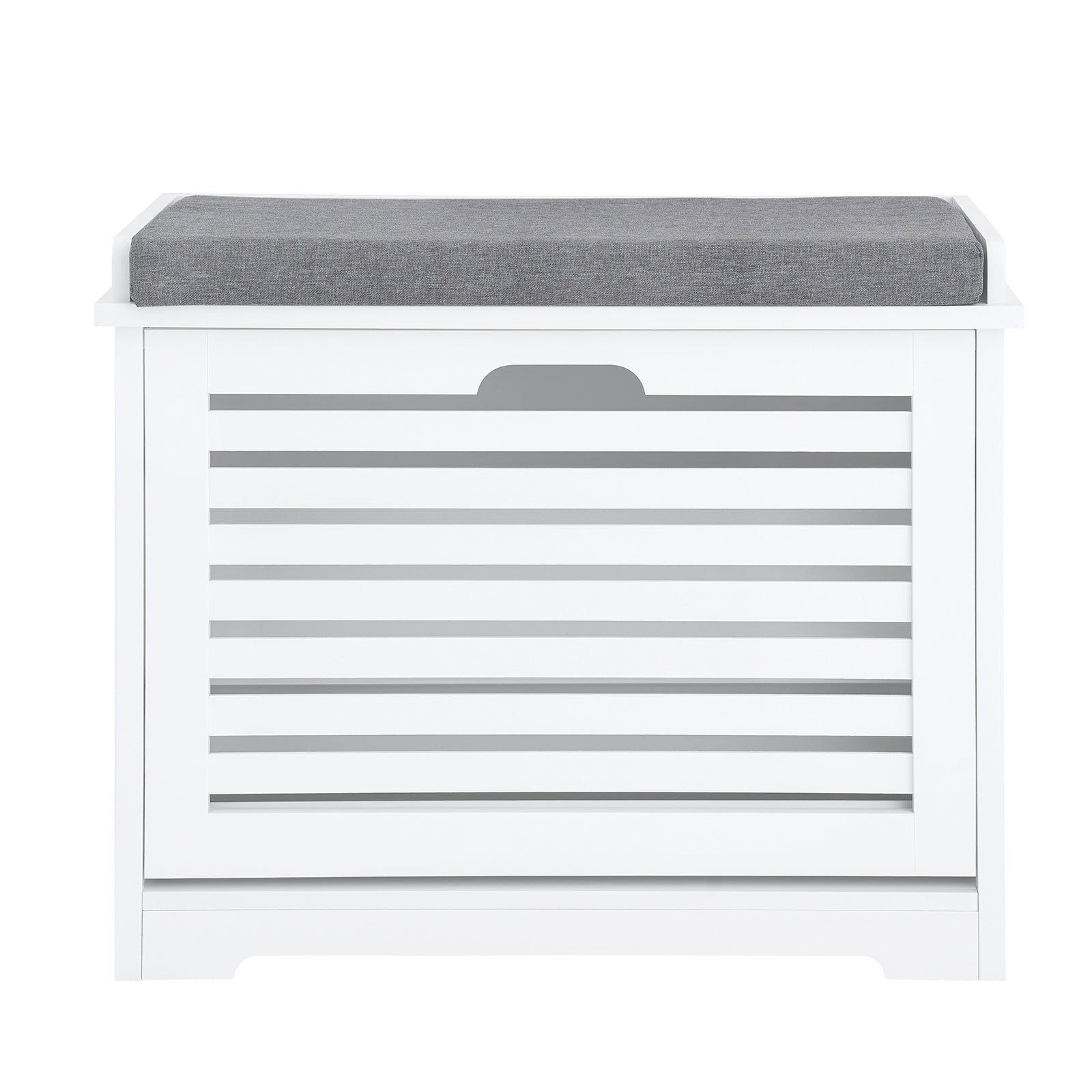 SoBuy Scarpiera Panca Scarpiera Portascarpe Bianco Con Seduta Bianco 60x29x49cm FSR184-K-W