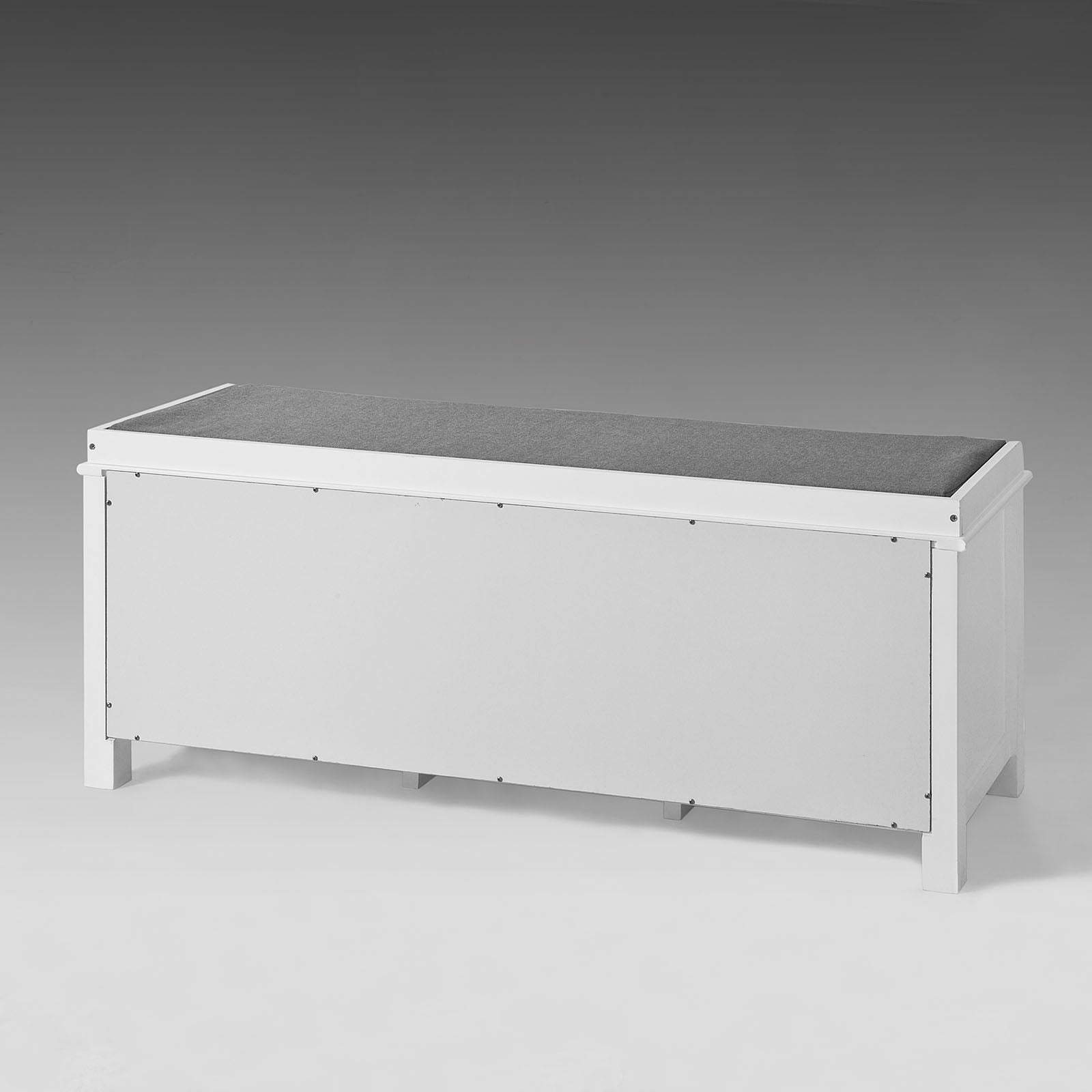 Scarpiera da ingresso, panchina con cuscino e due ante,L105cm, FSR35-W