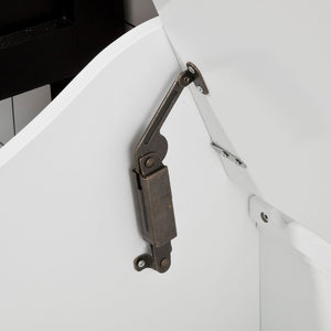 Cesto portabiancheria con Sacco per Biancheria, Panca Contenitore, bianco, FSR40-W,IT