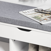 Scarpiera da ingresso, Cassapanca,Portascarpe con cuscino,FSR45-HG