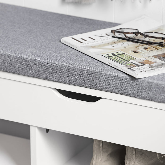 Scarpiera da ingresso, Cassapanca,Portascarpe con cuscino,FSR45-HG