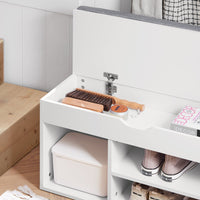 Scarpiera da ingresso, Cassapanca,Portascarpe con cuscino,FSR45-HG