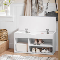 Scarpiera da ingresso, Cassapanca,Portascarpe con cuscino,FSR45-HG