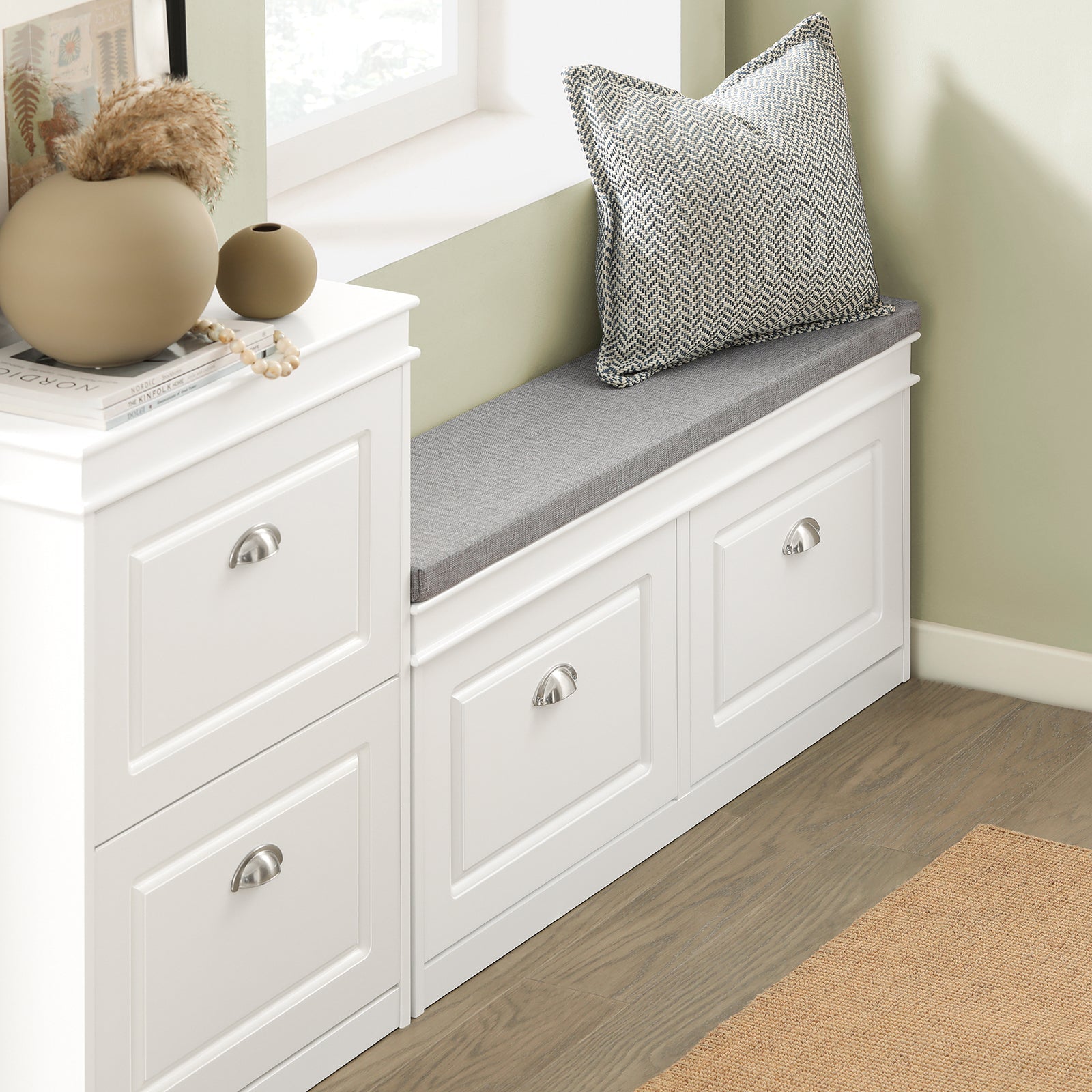 Scarpiera salvaspazio Slim Mobili per Scarpe Serie Scarpiere 104x24x52cm Bianco FSR64-W