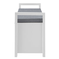 Panca Contenitore Ingresso con Cuscino e braccioliL86*P38*A41 cm. FSR76-W