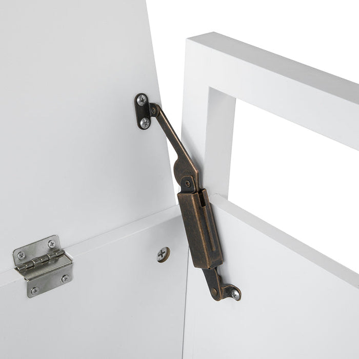 Panca Contenitore Ingresso con Cuscino e braccioliL86*P38*A41 cm. FSR76-W