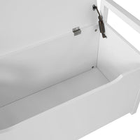 Panca Contenitore Ingresso con Cuscino e braccioliL86*P38*A41 cm. FSR76-W