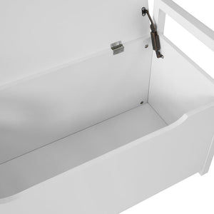 Panca Contenitore Ingresso con Cuscino e braccioliL86*P38*A41 cm. FSR76-W