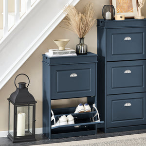 Scarpiera salvaspazio Slim, portascarpe salvaspazio Regolabili Blu L55*P24*A83 cm FSR78-B