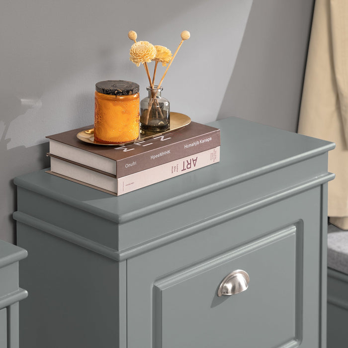 Scarpiera Salvaspazio Slim Portascarpe Salvaspazio Regolabili 54x24x83cm Grigio FSR78-HG