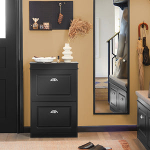 Scarpiera Salvaspazio Slim Portascarpe Salvaspazio Regolabili 54x24x83cm Nero FSR78-SCH