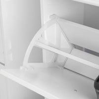 Scarpiera Salvaspazio Slim Portascarpe Salvaspazio Regolabili 54x24x83cm Bianco FSR78-W