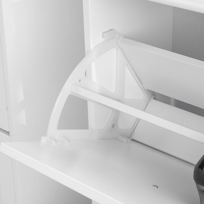 Scarpiera Salvaspazio Slim Portascarpe Salvaspazio Regolabili 54x24x83cm Bianco FSR78-W