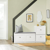 Scarpiera Salvaspazio Slim Portascarpe Salvaspazio Regolabili 54x24x83cm Bianco FSR78-W