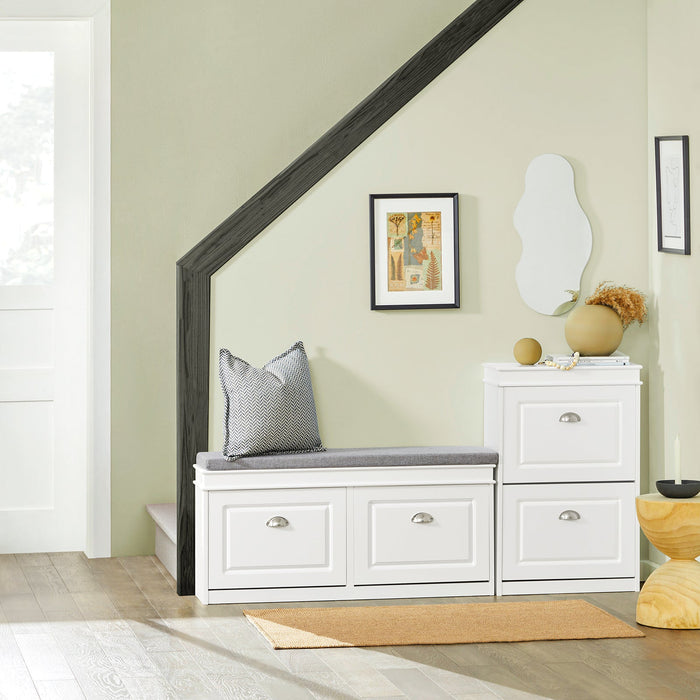 Scarpiera Salvaspazio Slim Portascarpe Salvaspazio Regolabili 54x24x83cm Bianco FSR78-W