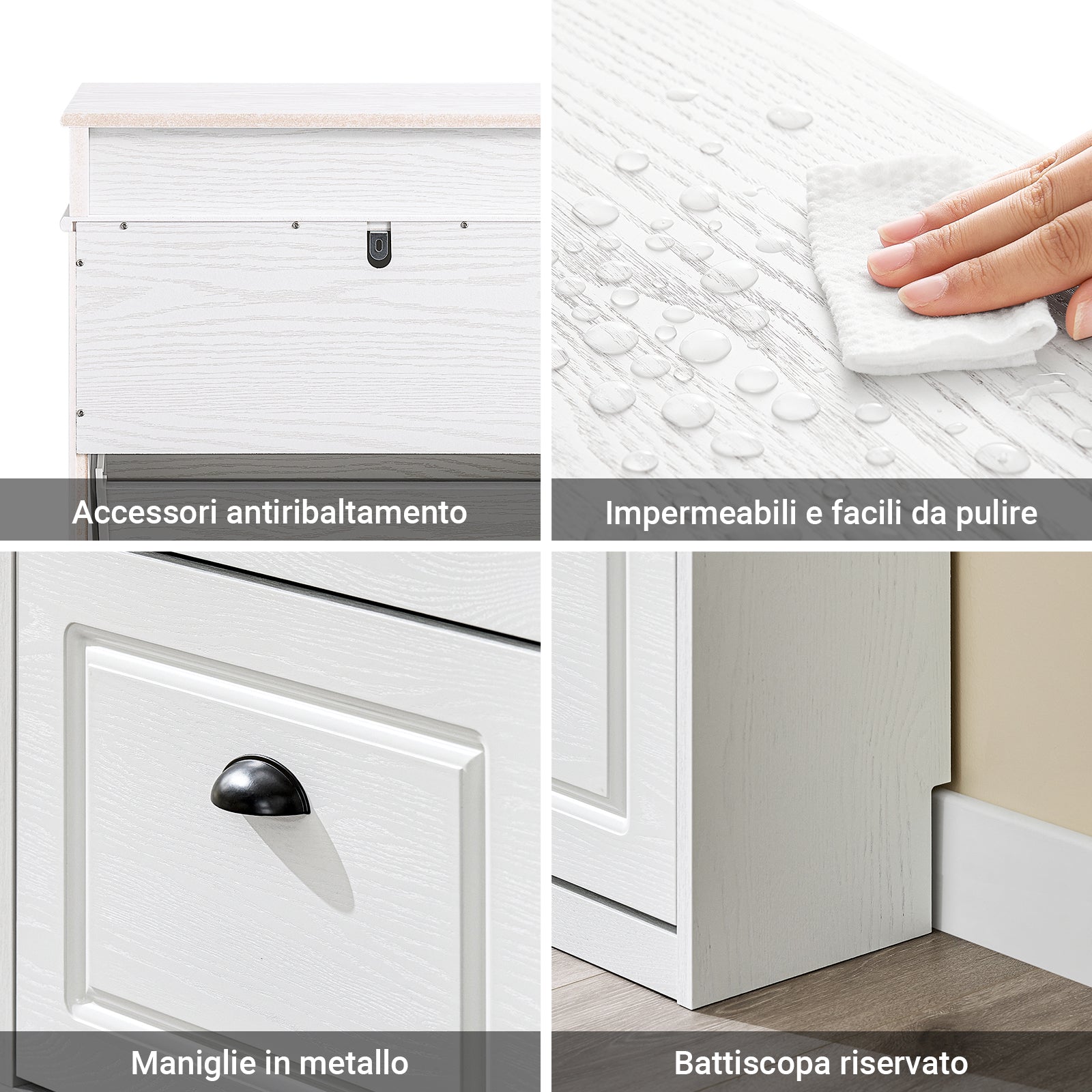 SoBuy FSR78-WG Scarpiera Salvaspazio Slim Mobiletto da Ingresso con 2 Ante a Ribalta Armadio Portascarpe Scarpiera Moderna per Ingresso, Corridoio o Camera 54x24x82cm Effetto Legno Invecchiato Bianco