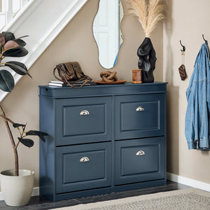 Scarpiera salvaspazio Slim, portascarpe salvaspazio Regolabili blu L104*P24*A83 cm FSR79-B