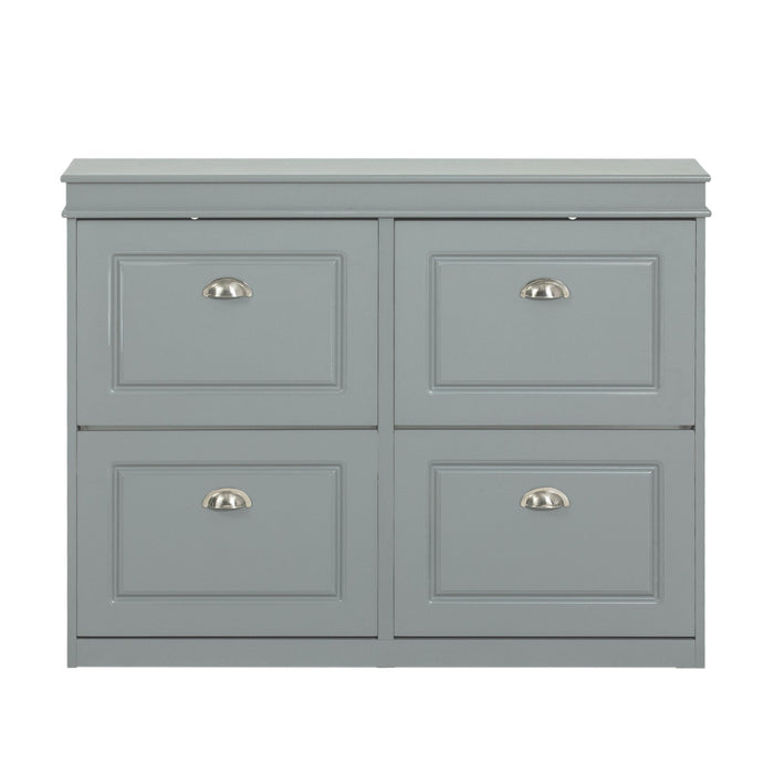 Scarpiera salvaspazio Slim Mobili per Scarpe Serie Scarpiere 105x24x83cm Grigio FSR79-HG