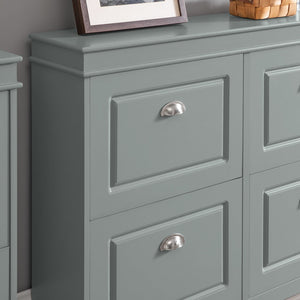 Scarpiera salvaspazio Slim Mobili per Scarpe Serie Scarpiere 105x24x83cm Grigio FSR79-HG