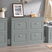 Scarpiera salvaspazio Slim Mobili per Scarpe Serie Scarpiere 105x24x83cm Grigio FSR79-HG