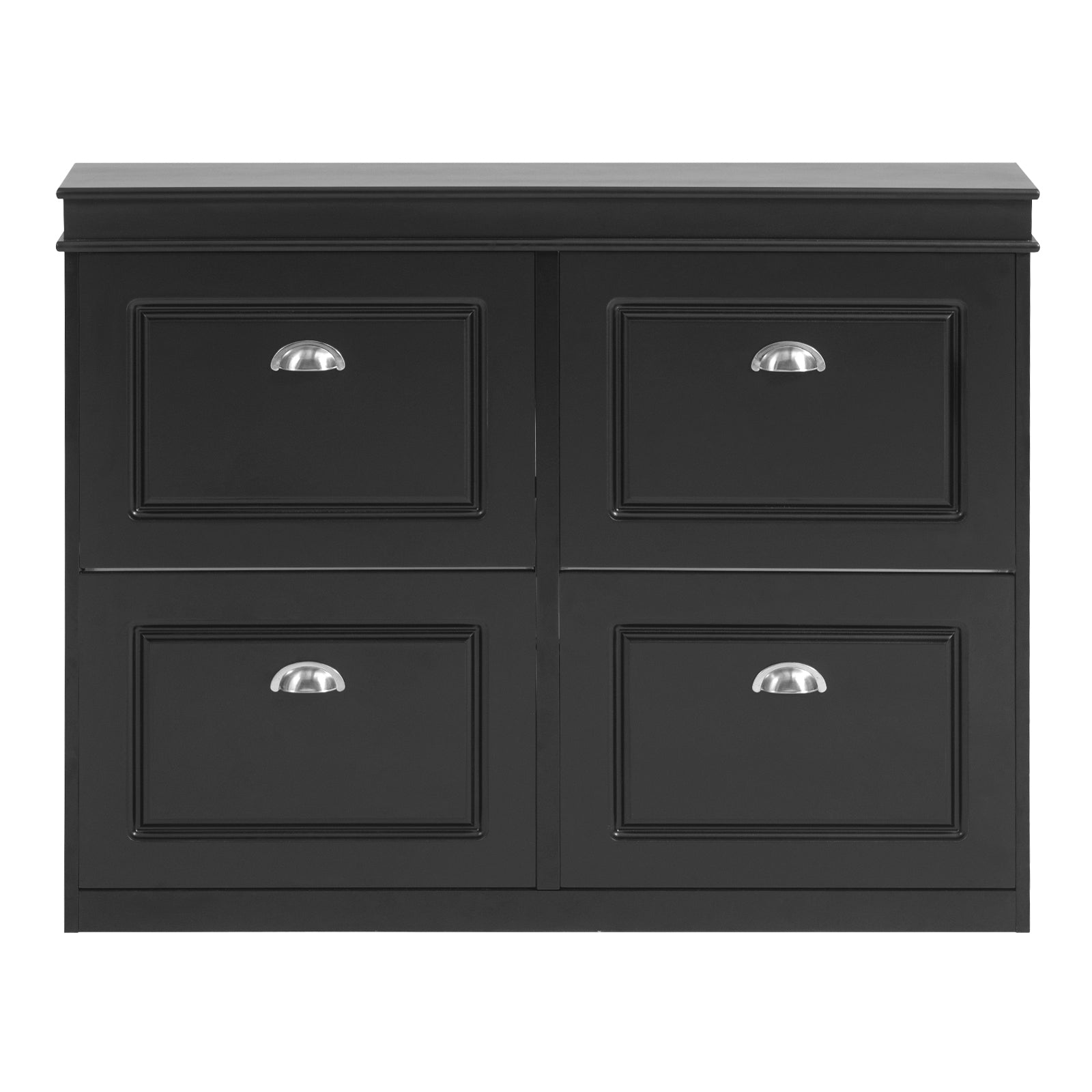 Scarpiera salvaspazio Slim Mobili per Scarpe Serie Scarpiere 105x24x83cm Nero FSR79-SCH