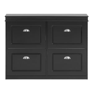 Scarpiera salvaspazio Slim Mobili per Scarpe Serie Scarpiere 105x24x83cm Nero FSR79-SCH