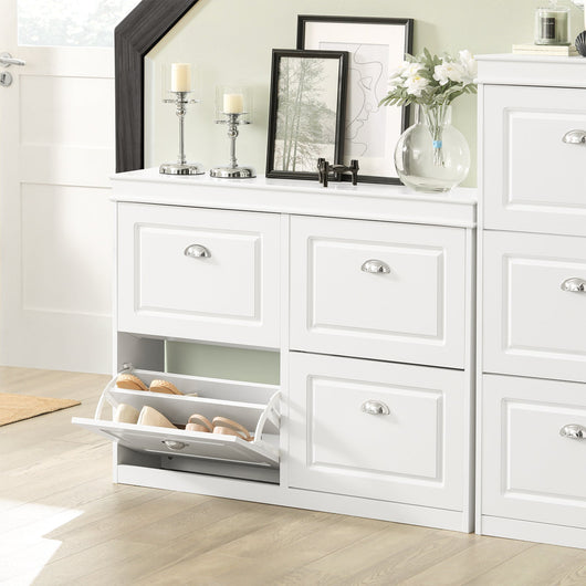 Scarpiera salvaspazio Slim Mobili per Scarpe Serie Scarpiere 105x24x83cm Bianco FSR79-W