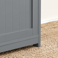 Scarpiera da Ingresso con cassetto e 2 armadietti cassapanca Camera da Letto Carico Massimo120 kg 90x45x35cm Grigio FSR80-SG