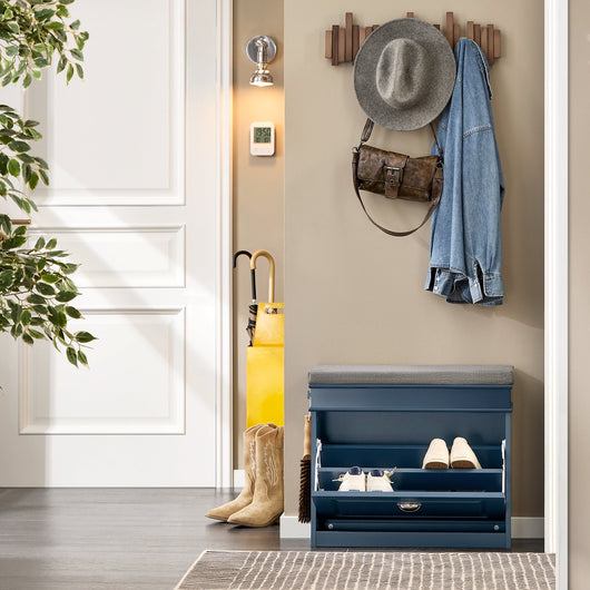 Scarpiera salvaspazio Slim, portascarpe salvaspazio Regolabili blu L60*P24*A52 cm FSR82-K-B