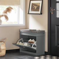 Mobili per Scarpe Serie Scarpiere 1 anta 1 cuscino 60x24x51cm grigio FSR82-K-HG