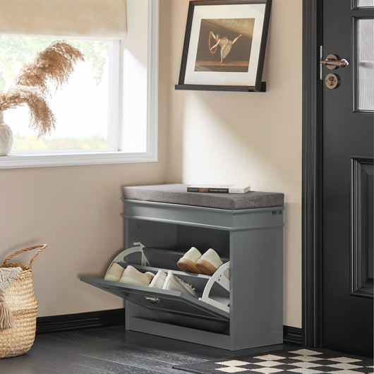 Mobili per Scarpe Serie Scarpiere 1 anta 1 cuscino 60x24x51cm grigio FSR82-K-HG