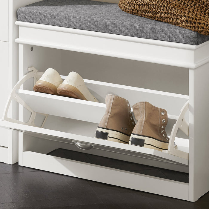 Mobili per Scarpe Serie Scarpiere 1 anta 1 cuscino 60x24x51cm bianco FSR82-K-W