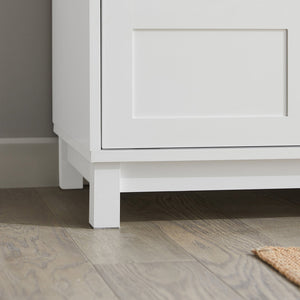 Scarpiera con Ante Scorrevoli Scarpiera Panca Portascarpe Panca ingresso Portascarpe con Cuscino 114x40x53 FSR86-W