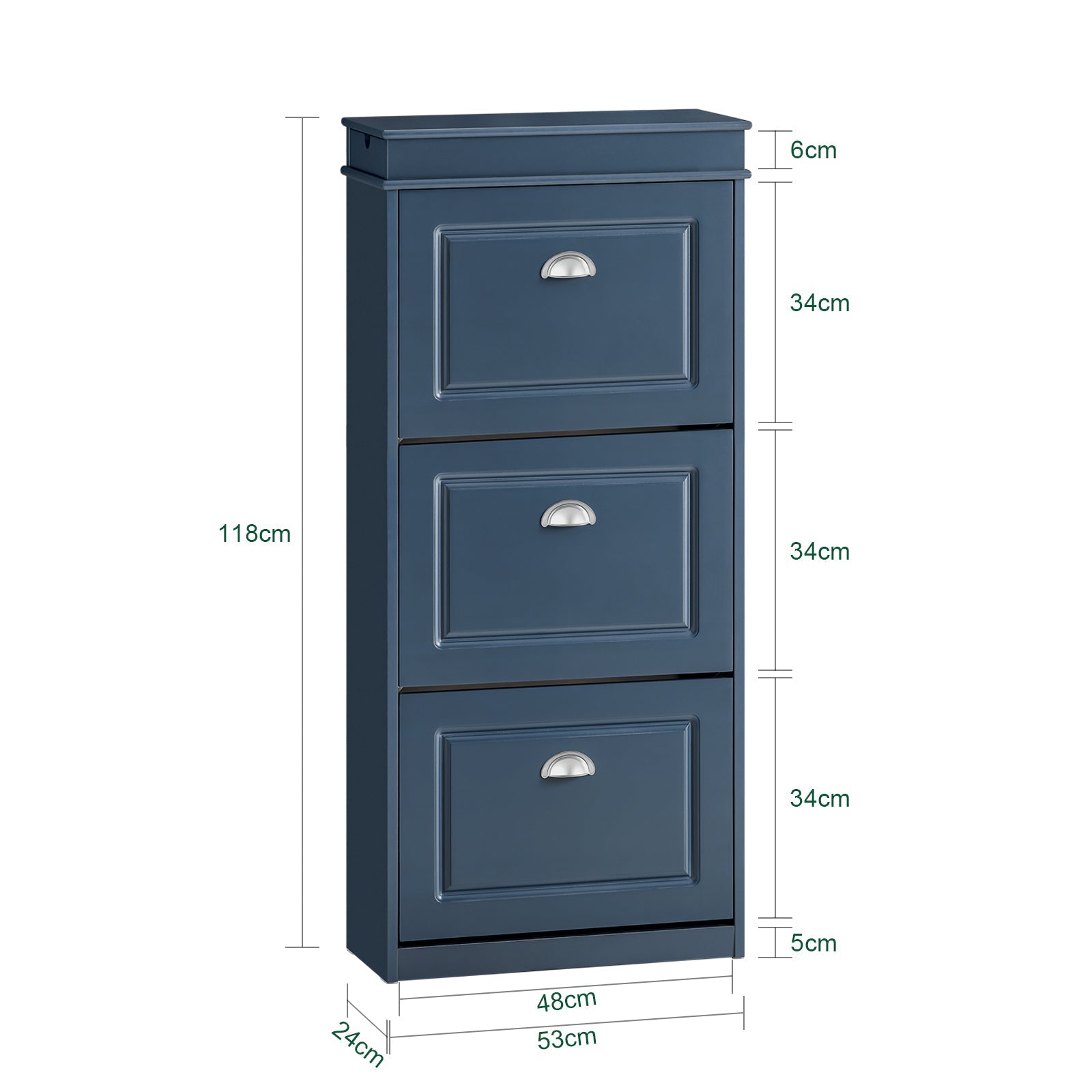 Scarpiera salvaspazio Slim, portascarpe salvaspazio Regolabili Blu L53*P24*A118 cm FSR94-B