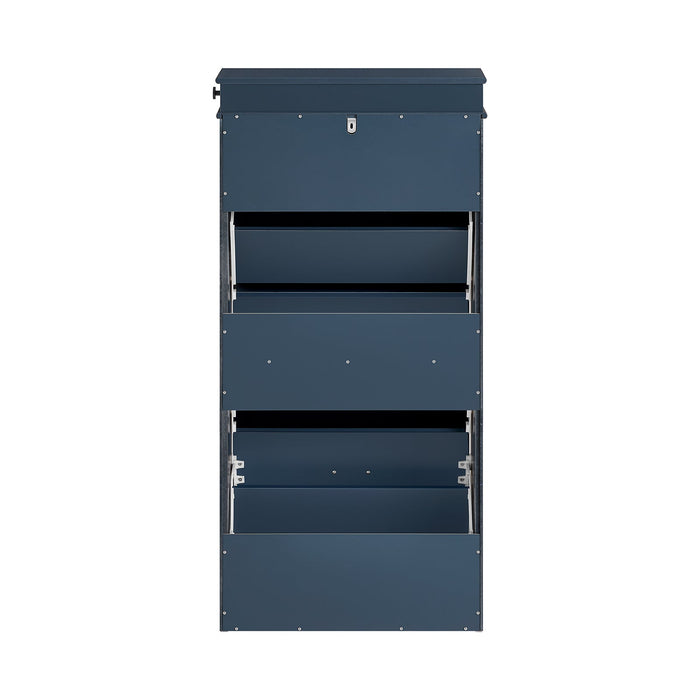 Scarpiera salvaspazio Slim, portascarpe salvaspazio Regolabili Blu L53*P24*A118 cm FSR94-B