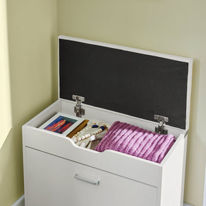 Scarpiera Salvaspazio Slim, Portascarpe Salvaspazio Regolabili,Scarpiere,Scarpiera Pieghevole L60*P30*A50 Cm, Bianco FSR95-W SoBuy