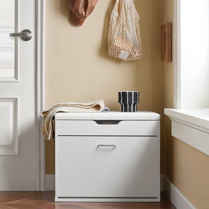 Scarpiera Salvaspazio Slim, Portascarpe Salvaspazio Regolabili,Scarpiere,Scarpiera Pieghevole L60*P30*A50 Cm, Bianco FSR95-W SoBuy