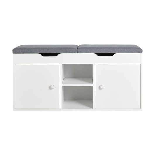 Scarpiera da Ingresso Cassapanca Portascarpe con Cuscino  FSR96-W