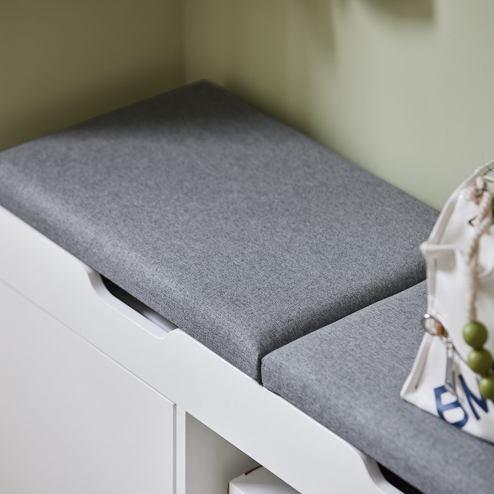 Scarpiera da Ingresso Cassapanca Portascarpe con Cuscino  FSR96-W